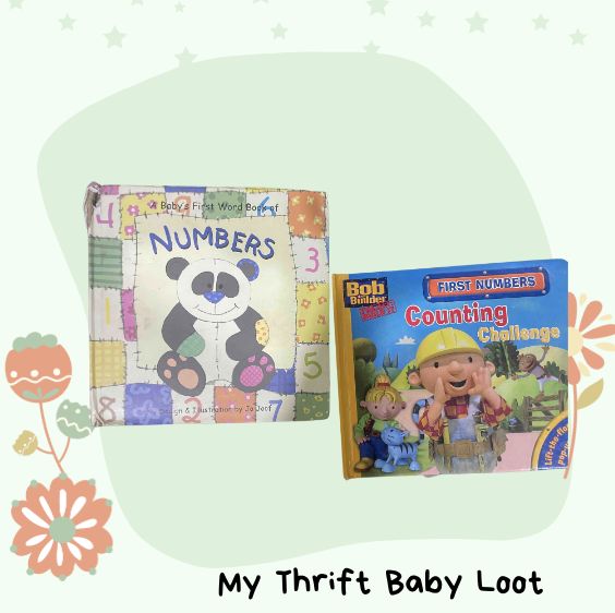 secondhand board books for baby to learn numbers